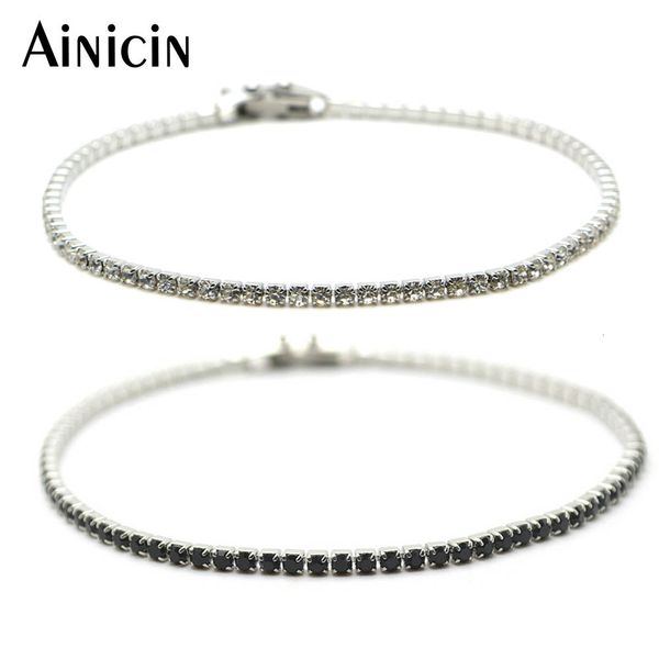 Charm Bracelets Allergy Free 304L Acero inoxidable Sparkly Cubic Zircon Tennis Link 3mm Wide Lovely Gift para hombres y mujeres 230215