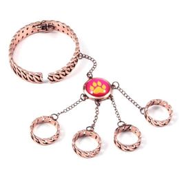 Bracelets de charme Anime Reddy Girls Ring Bracelet Set Juleka Couffaine Cat Claw peut être ouvert cadeau fermé pour les enfants Cosplay294k