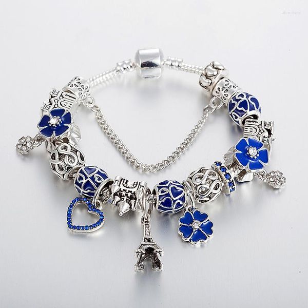 Bracelets Charmet Annapaer Joya de moda de lujo de estilo europeo Beads Charms Bangle Pyramid For Women Gift de Navidad B17141