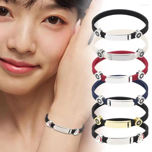 Bracelets de bracelets à bracelets anti-statique Bande de bracelet en poignet Éliminateur en silicone réglable sans fil pour éliminer le corps