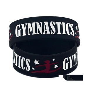 Bracelets de charme Arrivées Gymnastique Sile pour Femmes Hommes Lettre Sport Bracelet Bracelet Bijoux De Mode Cadeau En BK Drop Livraison Otu5J