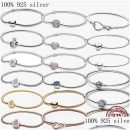 Bedelarmbanden Authentieke Fit Armband Bedels Originele Liefde Hart Sliding Psera Mti Snake Armbanden Dames Sieraden Drop Delivery Juweel Ot7Cs