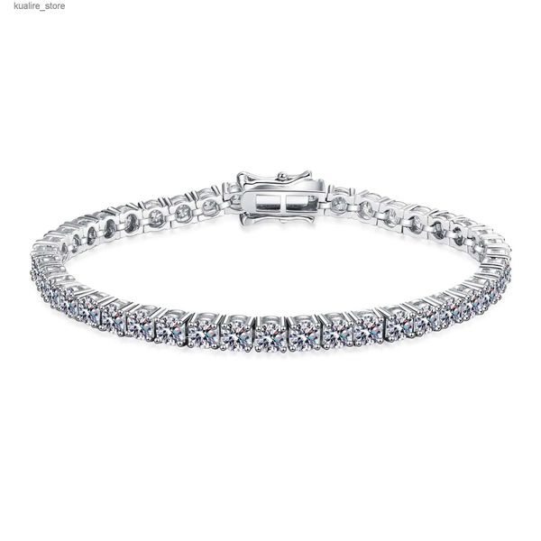 Pulseras con dijes AZ472-S Lefei Moda Tendencia de lujo Clásico Conjunto de diamantes Moissanite Paws 4 para mujeres S925 Joyería de plata Paryt Charm Regalo L240322