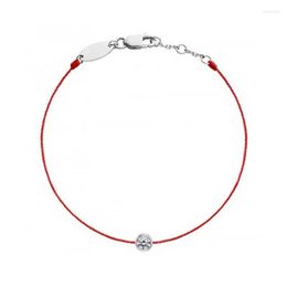 Pulseras con abalorios B01-001F, línea de hilo rojo, cadena hecha a mano, brazaletes de cadena hechos a mano para mujer, regalo de cumpleaños, joyería Kent22