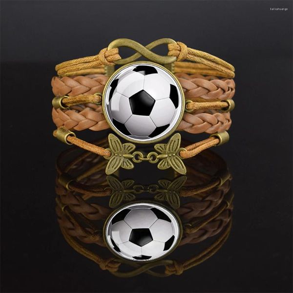 Bracelets de charme Bracelet à motifs de boule tissé Vintage variété de jeux sont décontractés et exquis adaptés aux hommes femmes