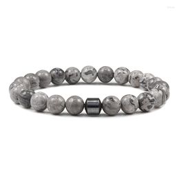 Bracelets porte-bonheur perle hommes Bracelet mode pierre perlée classique élastique pour Homme Yoga bijoux cadeaux Pulsera