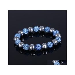 Bracelets de charme perlés 20 boules / pcs cristal à la main brin charmes VIPjewel livraison directe bijoux Dhft1