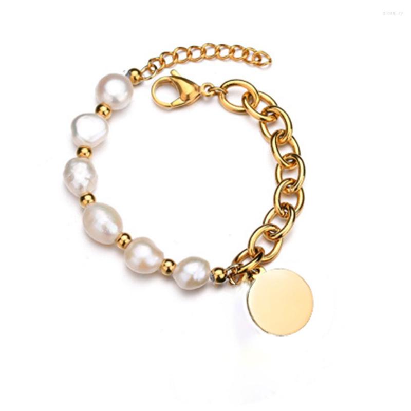 Bracelets de charme Beadsnice Pearl Bracelet Iron Bling Bling Lucky Expandable Custom com tags selecionadas decentes presentes ID 40956