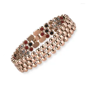 Bracelets Charm Befoshinn 99.9998% Germanio Beads Pure Titanium Jewelry for Men/Women Health Magnetic Unisex