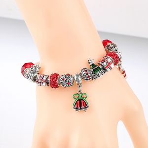 Bedelarmbanden Bell Christmas Hot Bracelet Pine Gift Ladies Hand String