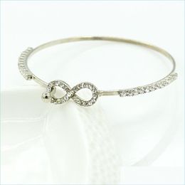 Charm Armbanden Blanks Voor Vrouwen Rose Goud Strass Vos Hanger Opening Manchet Armbanden Drop Levering Sieraden Dhmlk