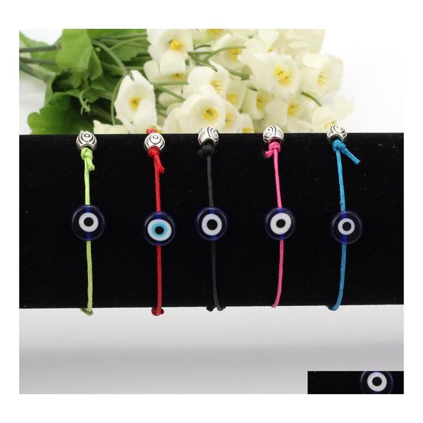 Bracelets de charme bracelet Blue Evil Eye Lucky Red String Drop Livrot Bijoux Dhhqg