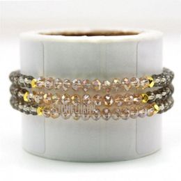 Bedelarmbanden bm22786 glazen kristal gefacetteerde rondelles drie lagen kralen ketting armband multilayer sieraden voor vrouwen