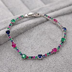 Bedelarmbanden Bohemen Sieraden Accessoires Modieus Rood Blauw Groen Zirkonia Voor Dames Bruiloft Vuosipäivä Geschenk