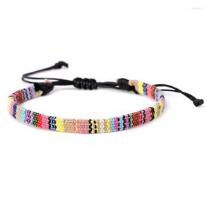 Bracelets porte-bonheur bohème réglable tissé amitié Bracelet pour femmes breloques hommes mode Boho fait main Couple bijoux