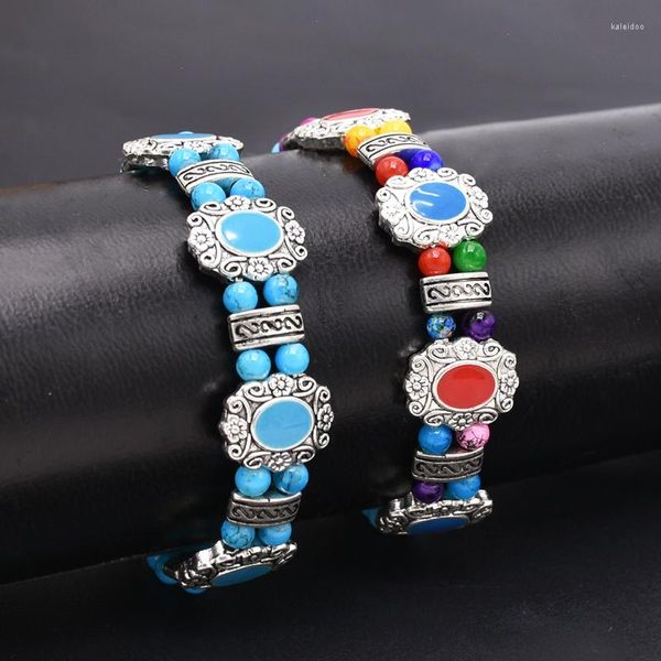 Bracelets de charme Bohème ethnique femmes perles colorées chaînes gitane charmes déclaration turque femme