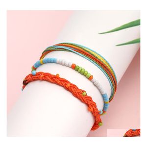 Bedelarmbanden Boheemse vrouw rijst kralen armbanden armbanden gevlochten verstelbare ketting charmes armband voor vrouwen sieraden feest cadeau dr. Dhuxy