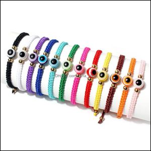 Bedelarmbanden boho zomer candy color kwade eye bracelet lucky vriendschap sieraden bedel armbanden mooie vrouwen mannen pser dhseller2010 dhkft