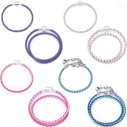 Bracelets de charme Boosbiy Drop 2 pièces/lot en cuir pour femmes adaptés à la marque originale perles Bracelet bricolage bijoux cadeau