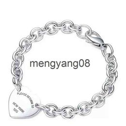 Bracelet de charme bracelet pour femmes 925 STERLING Silver en forme de coeur en forme de coeur O en forme de chaîne de luxe de haute qualité bijoux petite amie COD G220510 T220131