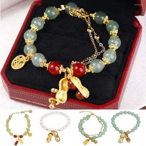 Bracelets de charme Bracelet pendentif cacahuète rétro style chinois bijoux élégants cadeau pour petite amie conception