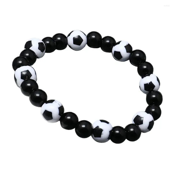 Bracelets de charme Bracelet Cadeaux de football Perle Hommes Kid Chaîne Perles Amoureux du Football Cadeau Cheville Pied Plage Dainty Femmes Bracelets De Cheville Perlés