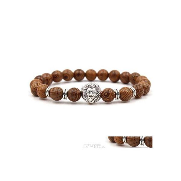 Pulseras con dijes Pulsera con cuentas de cabeza de Buda Oración de Mara Hombres de lujo Yzedibleshop Joyería de entrega directa Dhgpa