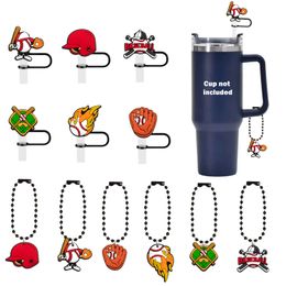 Bracelets à charme dessin animé Baseball St er Cap compatible avec Cup mignon SILE Topper Protector Lid 6 for Accessories Drop Livrot Otvaa