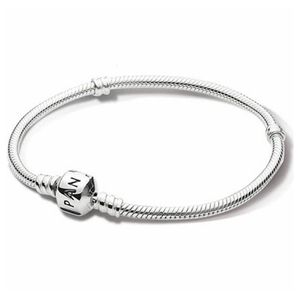 Charmarmbanden certificaat 100% origineel 925 Sterling Silver Snake Chain Diy armband voor vrouwen cadeau 925 sieraden LHB925 230215
