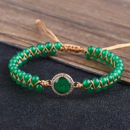 Bracelets porte-bonheur Chakra 4mm pierres d'opale naturelle Bracelet perlé femmes hommes réglable à la main beaided pendentif méditation bijoux cadeaux
