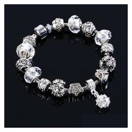 Bedelarmbanden Bedelarmband Authentieke Tibetaanse Sier Vrouwen Originele Diy Sieraden Kerst Kraal Drop Levering Sieraden Armbanden Dh8Tm