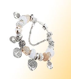 Bracelets de charme bracelets de charme bijoux glamour de haute qualité adapté au bracelet de pendentif perlé bricolage plaqué sier o mjfashion dhd6t8014860