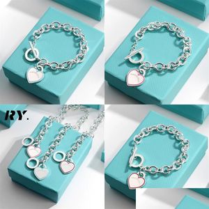 Bedelarmbanden bedelarmbanden naald email Hart armband fijne sieraden sier accessoire electroplating voor vrouwen pseiras beroemde dro dh8xd