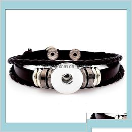 Bedelarmbanden chunk 18 mm metalen armband gember mode 6 stijlen mtilayer lederen noosa snap statement sieraden ps1349 av4k2 bqxic dh82f