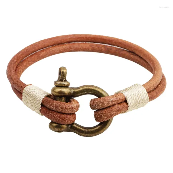 Pulseras de encanto CIBOCIBO Pulsera de lujo para hombres 2024 Diseño de marca vintage Pulsera de cuerda Retro Moda Moda Pulsera Hombre Hombres Regalos