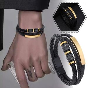 Bracelets de charme bracelet en cuir masculin classiques de style bijou tissé à la main accessoires en gros combinaison multicouche combinaison g4s8