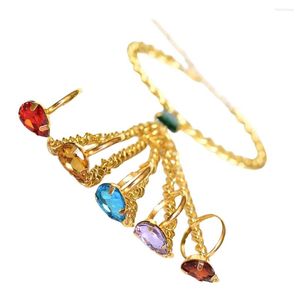 Bracelets porte-bonheur Cosplay accessoire anneau Bracelet décor à la main taille compacte longue durée attrayant bricolage décoratif antirouille couleur vive