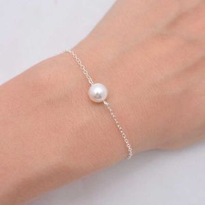 Bedelarmbanden Delysia King Women's Single Pearl Bruidsmeisje Bracelet Girl Gift Party Simplicity Trendy Jewellery Z0426