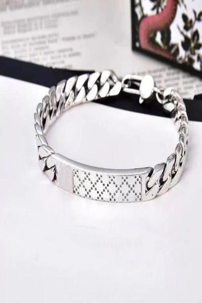 Bracelets de charme bracelet bracelet bracelettes mens luxury bijoux ashion femme 925 sterling argent men039s rhombus motif et wome8027023