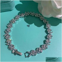 Bedelarmbanden ontwerper armband luxe voor vrouwen trendy mode elegante reeks kralen feest diamant sieraden cadeau groothandel geboorted dh0dd