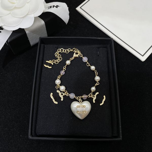 Bracelets de charme bracelet Bracelet Pendant Charms bracelets pour femmes Bracelets de coeur de perle