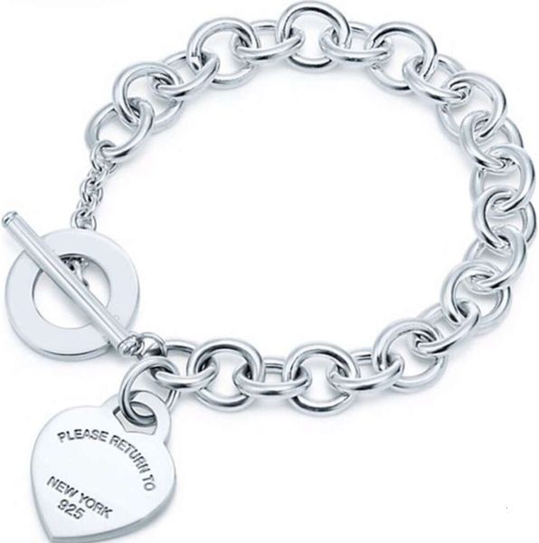 Charm Bracelets Bracelets de créateurs 100% 925 argent Sterling Original Authe classique clé Bracelet cadeau exquis mariage femmes Bracelet bijoux