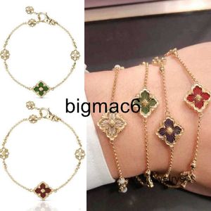 Bracelets de charme Colliers de créateurs Buccellatii Top Quatre Feuilles Herbe Diamant Italien Collier Brossé Bracelet Collier Chaîne Peut Être Double Face Mode 20234