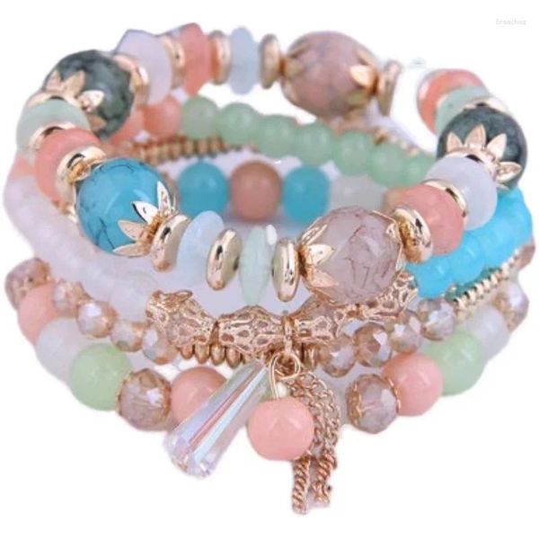 Bracelets de charme DIEZI été bohème plage multicouche perles de bois gland étoile papillon bracelets pour femmes cadeau Pulseras Mujer