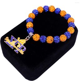 Bracelets porte-bonheur Double nez arrivée lettres grecques caniche Sigma Gamma Rho perle sororité SGR étiquette bijoux pour femmes