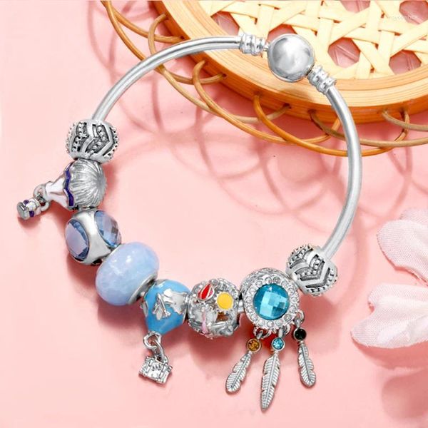Bracelets de charme Dream Catcher Ballon à air Voyage autour du monde Perles avec pendentif Convient au bracelet de marque pour femmes Bijoux Cadeau