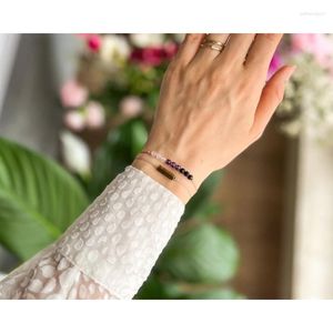 Bedelarmbanden Empath Beschermende armbandenset Energiebescherming Amethist Zwarte toermalijn Rozenkwarts Tijgeroogsteen