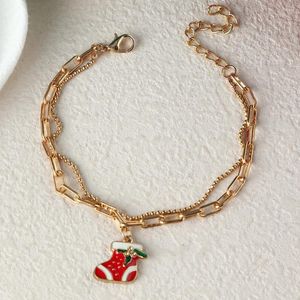 Bracelets à breloques Europe et États-Unis Accessoires de vacances Japon Corée du Sud Simple Bracelet de Noël Personnalité Beau cadeau