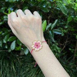 Charm Armbanden Fairywoo Leuke Bloem Armband Handgemaakte Geweven Miyuki Kraal Sieraden Accessoire Voor Vrouw Bulk Groothandel