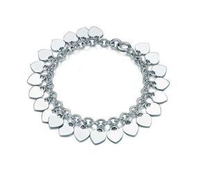 Bracelets de charme célèbres marques de créateurs en argent sterling 925 bracelet de bricolage classique multi-cœur